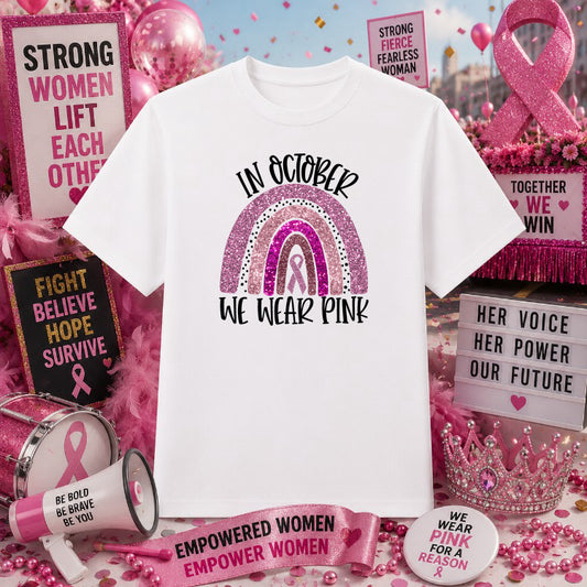 HER FIGHT IS MY FIGHT – Breast Cancer Awareness DTF Transfer – by Ink Rush – Premade Transfers – Breast Cancer Awareness,...
