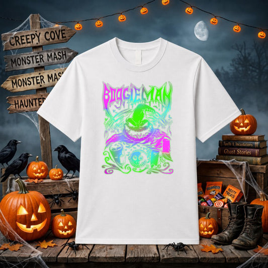 "HERE FOR THE BOOS" Halloween Ghost – DTF Transfer – by Ink Rush – Premade Transfers – Halloween, DTF Transfer