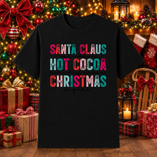 HO HO HO HOT COCOA – Christmas DTF Transfer – by Ink Rush – Premade Transfers – Christmas, DTF Transfers