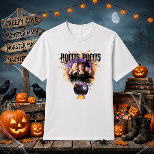 "Hocus Pocus & Chill" Halloween DTF Transfer – by Ink Rush – Premade Transfers – DTF Transfer, Apparel