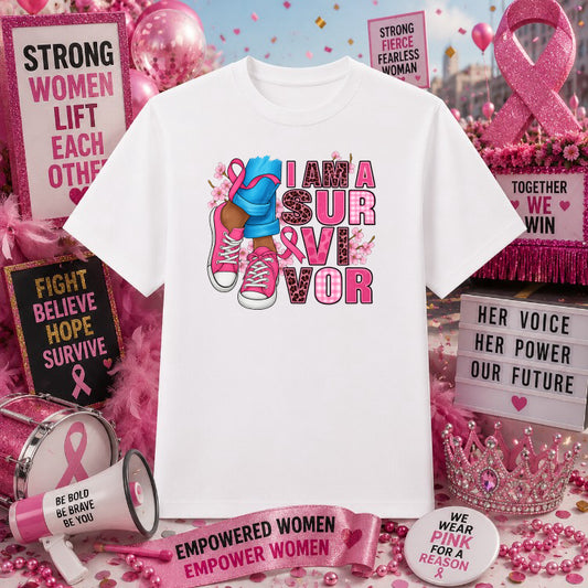 Hope Pink Ribbon – Breast Cancer Awareness DTF Transfer – by Ink Rush – Premade Transfers – Breast Cancer Awareness, Appar...