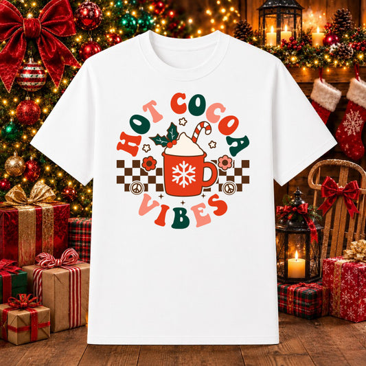 Hot Cocoa Vibes – Christmas DTF Transfer – by Ink Rush – Premade Transfers – Christmas, DTF Transfers