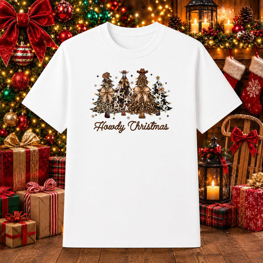 Howdy Christmas Cowboy Hat – Christmas DTF Transfer – by Ink Rush – Premade Transfers – Christmas, DTF Transfer