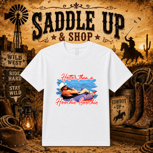 Howdy Cowboy Hat & Revolver – Western DTF Transfer – by Ink Rush – Premade Transfers – Western, Apparel Decor