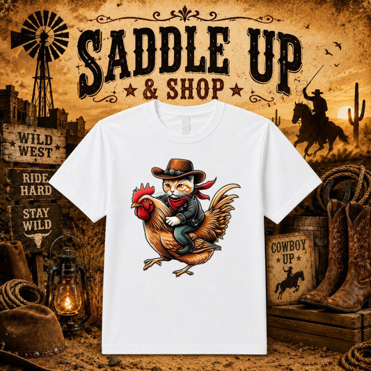 HOWDY Cowboy Hat – Western DTF Transfer – by Ink Rush – Premade Transfers – Western, Apparel