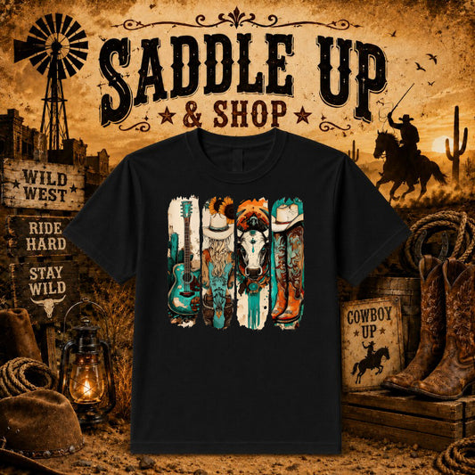 HOWDY DADDY – Western Dad DTF Transfer – by Ink Rush – Premade Transfers – Western, Apparel