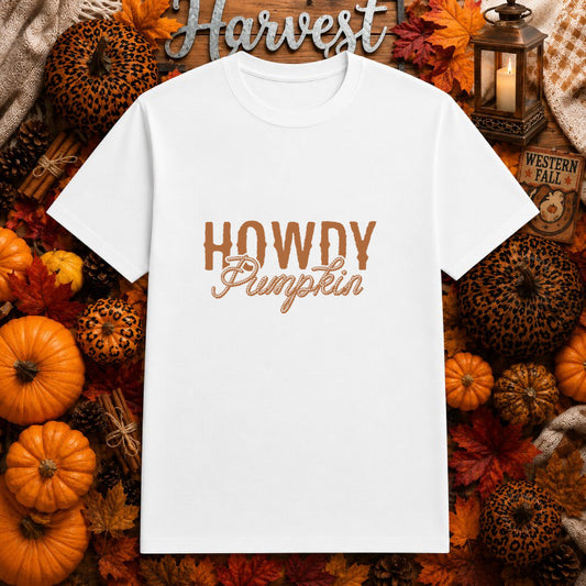 Howdy Pumpkin – Western Fall DTF Transfer – by Ink Rush – Premade Transfers – DTF Transfers, Apparel Decor