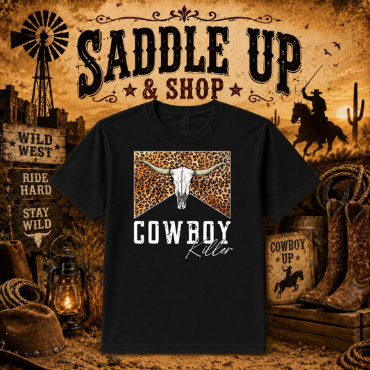 HOWDY Western Cowboy – DTF Transfer – by Ink Rush – Premade Transfers – Western, Apparel Transfer