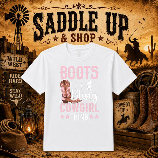 HOWDY – Western DTF Transfer – by Ink Rush – Premade Transfers – Western, Apparel Decor