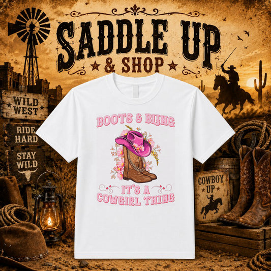 HOWDY Western – DTF Transfer – by Ink Rush – Premade Transfers – Western, Premade DTF