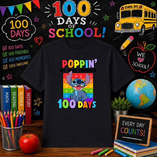 "I'M 100 DAYS SMARTER" Lightbulb – 100 Days Of School DTF Transfer – by Ink Rush – Premade Transfers – 100 Days Of School,...