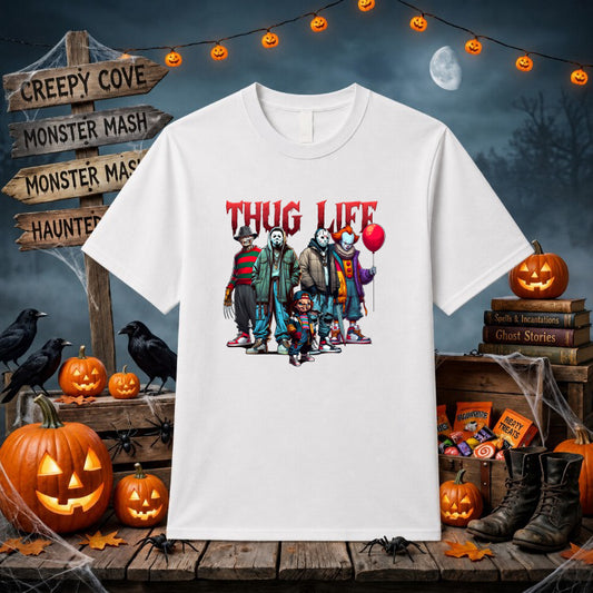 I'M JUST HERE FOR THE BOOS! – Funny Ghost Halloween DTF Transfer – by Ink Rush – Premade Transfers – Halloween, Apparel Decor