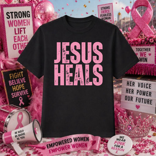I WEAR PINK FOR JESUS – Breast Cancer Awareness DTF Transfer – by Ink Rush – Premade Transfers – Breast Cancer Awareness,...