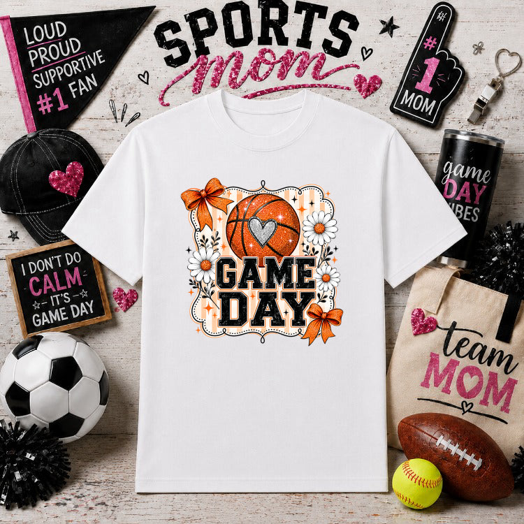 It's a Beautiful Day for a Game – Sports Mom DTF Transfer – by Ink Rush – Premade Transfers – Sports Mom, Gameday