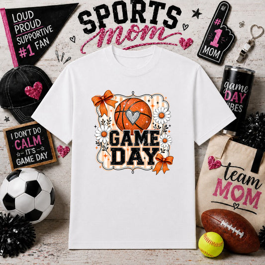 It's a Beautiful Day for a Game – Sports Mom DTF Transfer – by Ink Rush – Premade Transfers – Sports Mom, Gameday