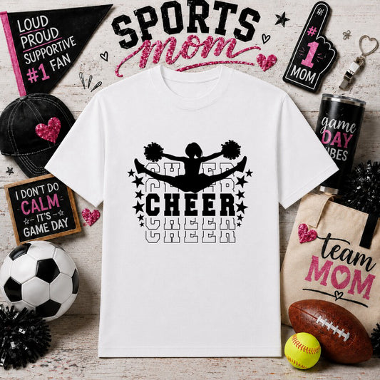 IT'S A CHEER MOM THING – Cheerleading Sports Mom DTF Transfer – by Ink Rush – Premade Transfers – Sports Mom, DTF Transfer