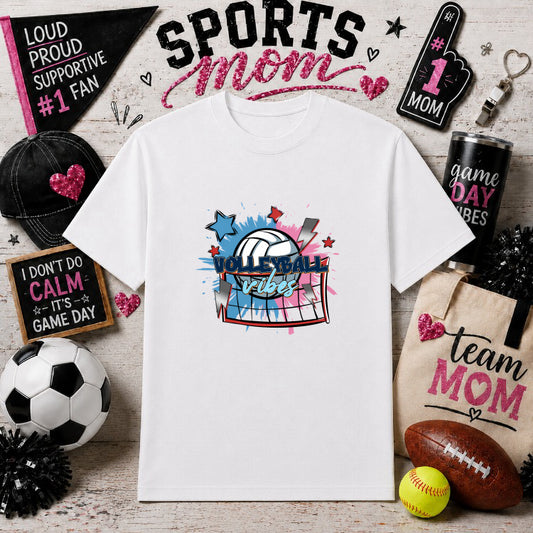 It's a Game Day Vibe – Sports Mom DTF Transfer – by Ink Rush – Premade Transfers – Sports Mom, Gameday