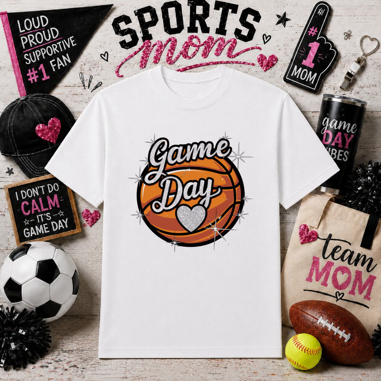 It's A Good Day To Be A MOM – Sports Baseball Gameday DTF Transfer – by Ink Rush – Premade Transfers – Sports Mom, Gameday