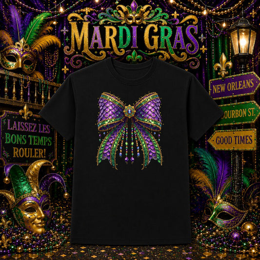 IT'S MARDI GRAS Y'ALL – Mardi Gras DTF Transfer – by Ink Rush – Premade Transfers – Mardi Gras, Apparel Decor