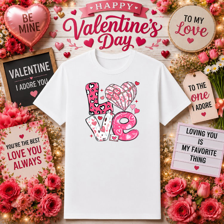It's My First Valentine's Day – DTF Transfer – by Ink Rush – Premade Transfers – DTF Transfers, Apparel Decor