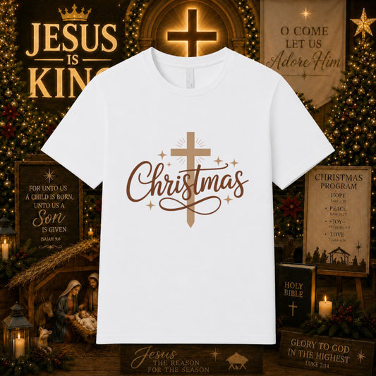 Jesus is the Reason for the Season – Christian Christmas DTF Transfer – by Ink Rush – Premade Transfers – Christian Christ...
