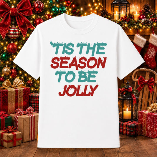 JOY to the World Christmas Tree – DTF Transfer – by Ink Rush – Premade Transfers – Christmas, Apparel Decorating