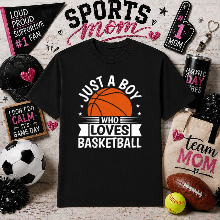 Just a Boy Baseball – Gameday DTF Transfer – by Ink Rush – Premade Transfers – Sports Mom, DTF Transfers