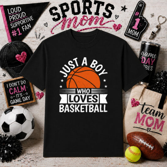 Just a Boy Baseball – Gameday DTF Transfer – by Ink Rush – Premade Transfers – Sports Mom, DTF Transfers