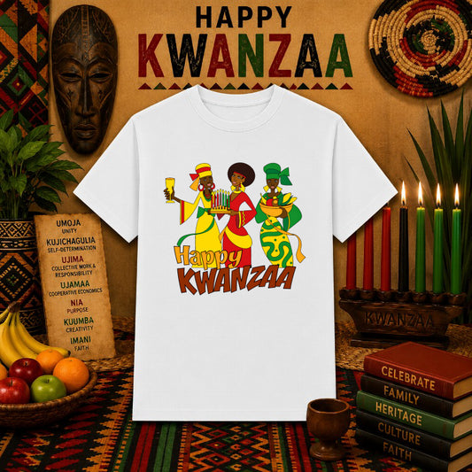 KUJICHAGULIA Kwanzaa – DTF Transfer – by Ink Rush – Premade Transfers – DTF Transfers, Apparel