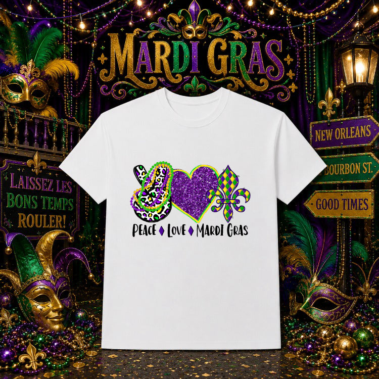 Let The Good Times Roll – Mardi Gras DTF Transfer – by Ink Rush – Premade Transfers – Mardi Gras, DTF Transfers