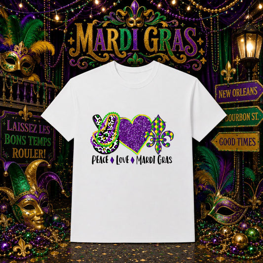 Let The Good Times Roll – Mardi Gras DTF Transfer – by Ink Rush – Premade Transfers – Mardi Gras, DTF Transfers