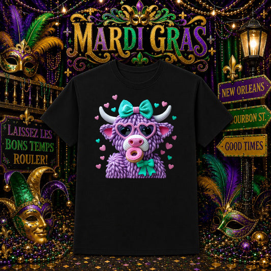 LET THE GOOD TIMES ROLL – Mardi Gras DTF Transfer – by Ink Rush – Premade Transfers – Mardi Gras, DTF Transfers