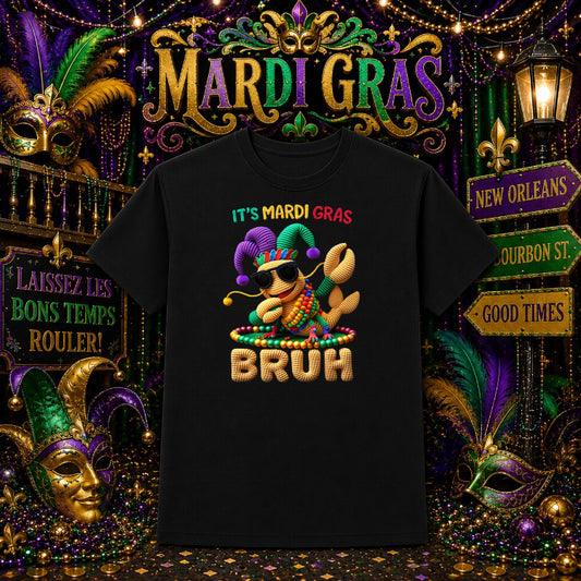 Let the Good Times Roll Mardi Gras – DTF Transfer – by Ink Rush – Premade Transfers – Mardi Gras, Apparel Decor