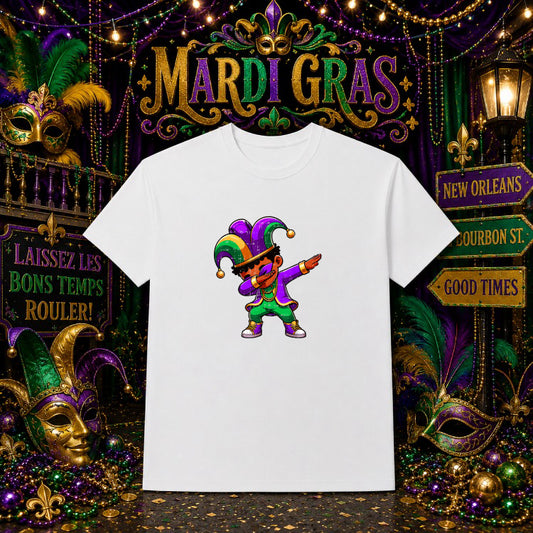 LET THE GOOD TIMES ROLL Mardi Gras – DTF Transfer – by Ink Rush – Premade Transfers – Mardi Gras, Apparel