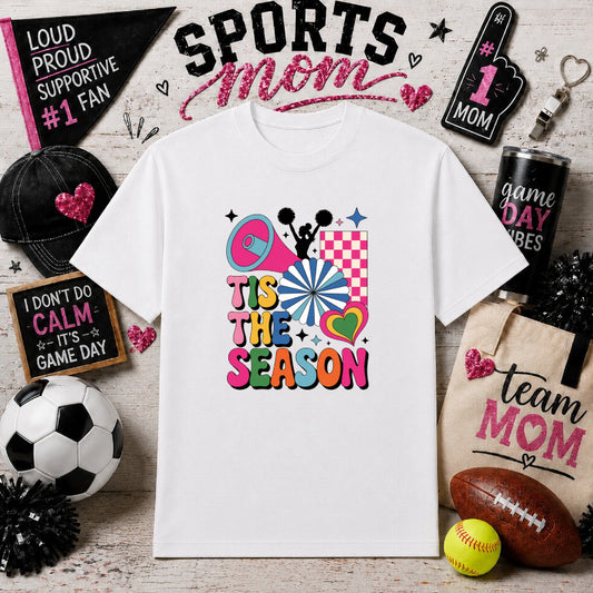 LOUD PROUD CHEER MOM – Sports Mom DTF Transfer – by Ink Rush – Premade Transfers – Sports Mom, DTF Transfers