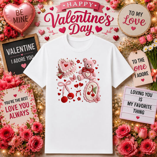 Love You More – Valentine's Day DTF Transfer – by Ink Rush – Premade Transfers – Apparel Decor, DTF Transfers