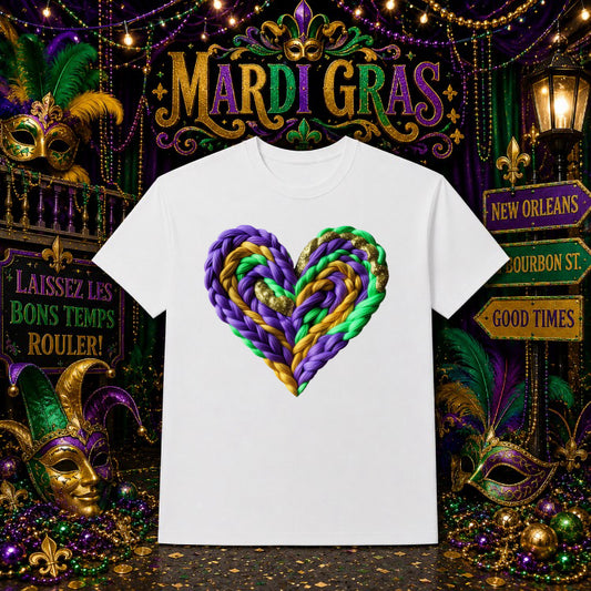 Mardi Gras Good Times New Orleans – DTF Transfer – by Ink Rush – Premade Transfers – DTF Transfer, Apparel Crafting