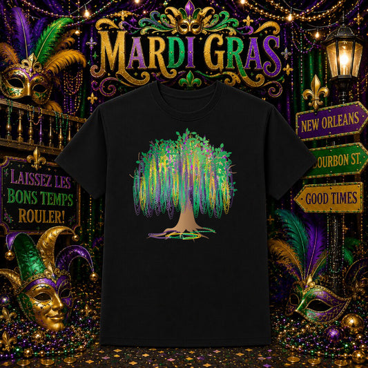 Mardi Gras Laissez les bons temps rouler – Mardi Gras DTF Transfer – by Ink Rush – Premade Transfers – Mardi Gras, Premade...