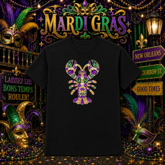 Mardi Gras Louisiana – Mardi Gras DTF Transfer – by Ink Rush – Premade Transfers – Mardi Gras, DTF Transfer