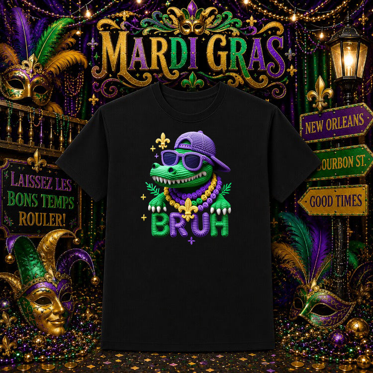 MARDI GRAS – Mardi Gras DTF Transfer – by Ink Rush – Premade Transfers – Mardi Gras, Apparel Decoration