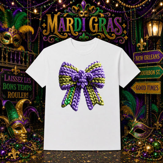 Mardi Gras Mask & Beads – Mardi Gras DTF Transfer – by Ink Rush – Premade Transfers – Mardi Gras, DTF Transfers