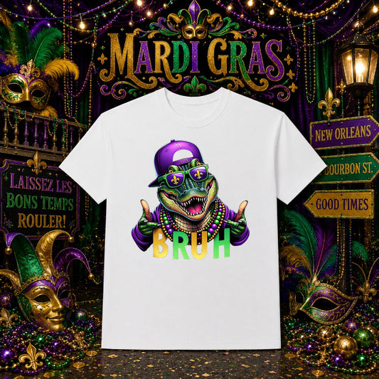 Mardi Gras Mask & Feathers – Festive DTF Transfer – by Ink Rush – Premade Transfers – Mardi Gras, Apparel Decor