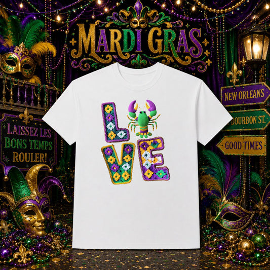 Mardi Gras Vibes Mask – Mardi Gras DTF Transfer – by Ink Rush – Premade Transfers – Mardi Gras, Apparel Decor