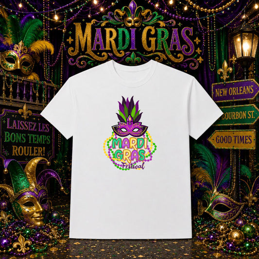 MARDI GRAS Y'ALL! – Mardi Gras DTF Transfer – by Ink Rush – Premade Transfers – DTF Transfer, Heat Transfer