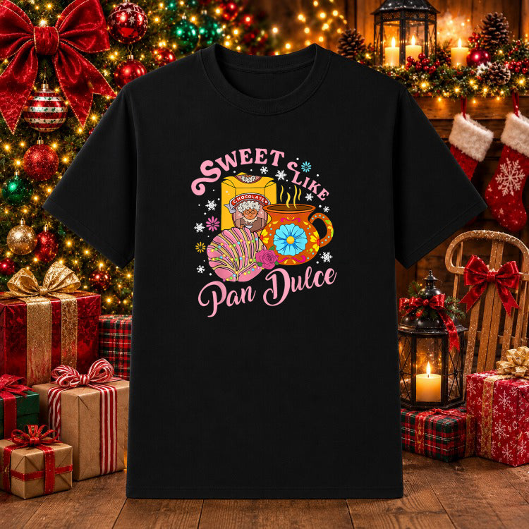 Merch Cute Sweet Like Pan Dulce Chocolate Funny Mexican Christmas – Christmas DTF Transfer – by Ink Rush – Premade Transfe...