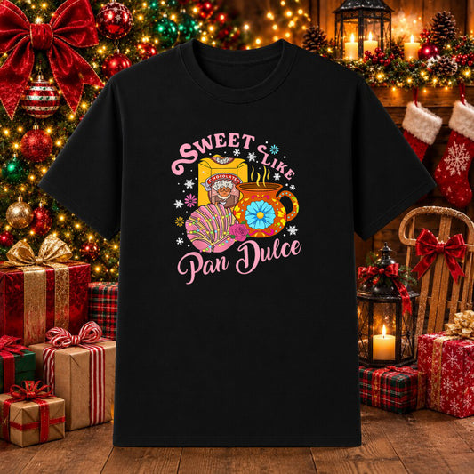 Merch Cute Sweet Like Pan Dulce Chocolate Funny Mexican Christmas – Christmas DTF Transfer – by Ink Rush – Premade Transfe...
