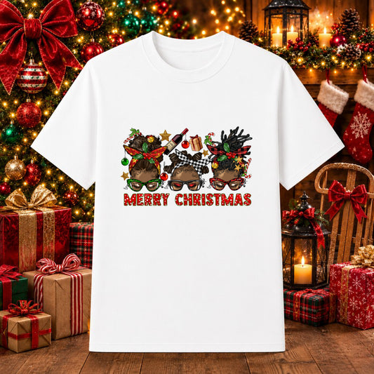 MERRY AND BRIGHT – Christmas DTF Transfer – by Ink Rush – Premade Transfers – Christmas, DTF Transfer