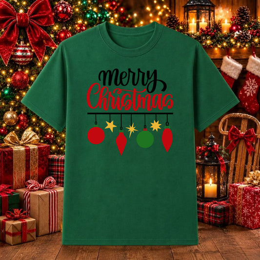 Merry Christmas – Christmas DTF Transfer – by Ink Rush – Premade Transfers – Christmas, Apparel Decor