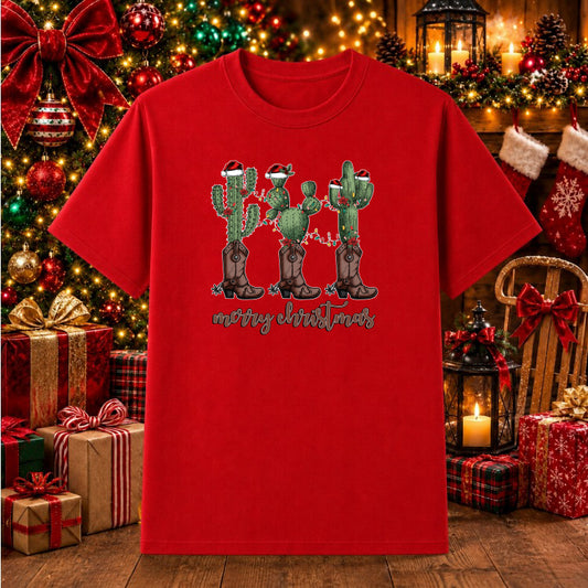 MERRY CHRISTMAS – Holiday DTF Transfer – by Ink Rush – Premade Transfers – DTF Transfers, Christmas