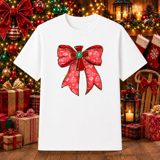 Merry Christmas Red Truck Tree – Holiday DTF Transfer – by Ink Rush – Premade Transfers – Christmas, Apparel Decor